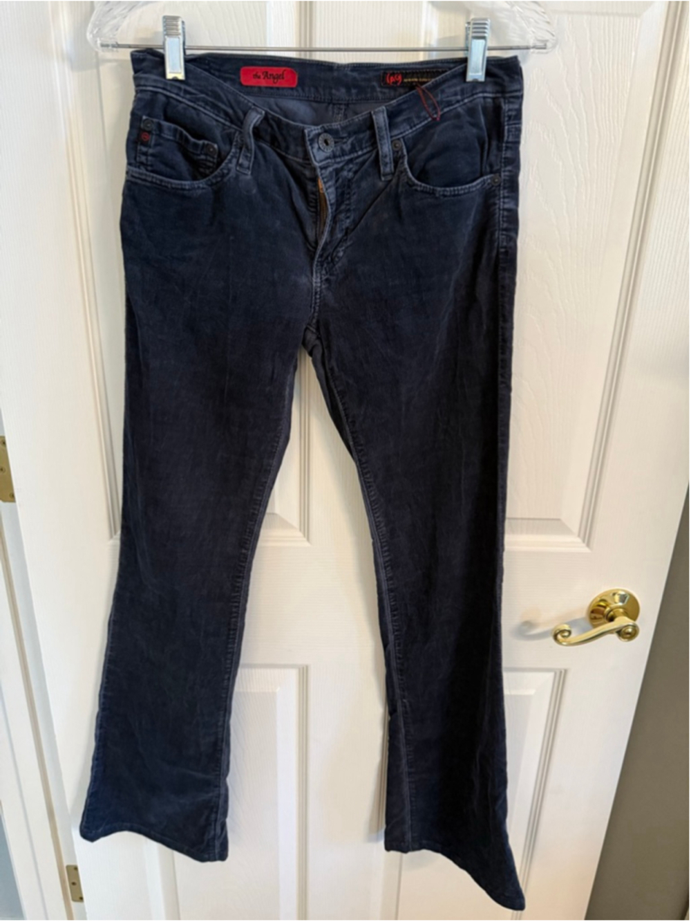 AG Adriano Goldschmied "The Angel" navy corduroy pants Size 28 Y2K
